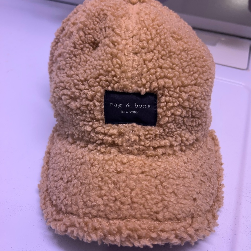 Rag & Bone Tan Sherpa Hat
